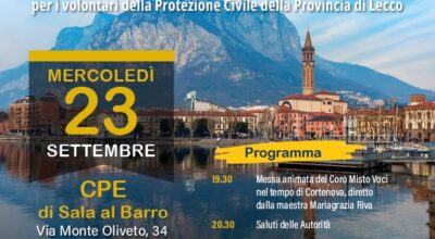 Festa di San Pio da Pietrelcina, patrono delle Protezione Civile, e 10° anniversario di costituzione del CCV Lecco